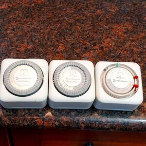 This is a set of 3 Intermatic Timers